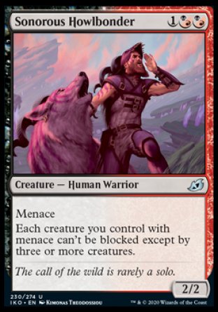 (230/274) Magic The Gathering Ikoria: Lair of Behemoths Single: Sonorous Howlbonder Holo Uncommon