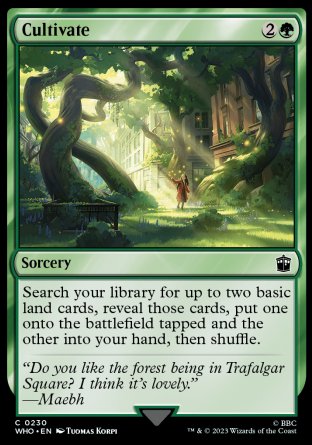 (230) Magic The Gathering Universes Beyond: Doctor Who Single: Cultivate  Common