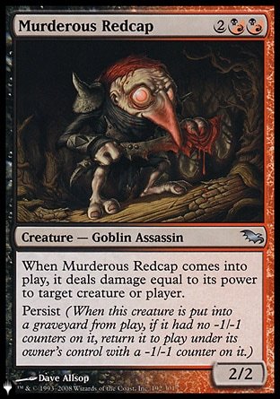 (192) Magic The Gathering The List Single: Murderous Redcap  Uncommon