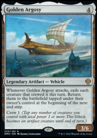 (230) Magic The Gathering Dominaria United Single: Golden Argosy Holo Rare