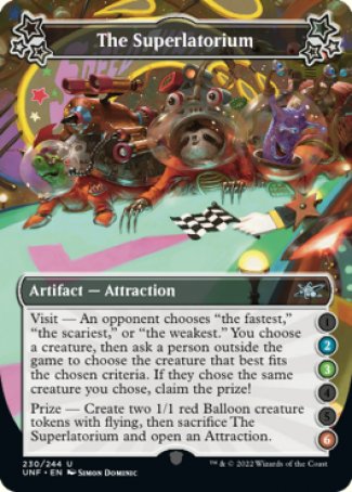 (230) Magic The Gathering Unfinity Single: The Superlatorium (V.2)  Uncommon