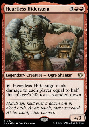 (231) Magic The Gathering Commander Masters Single: Heartless Hidetsugu Holo Rare