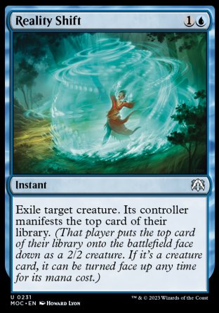 (231) Magic The Gathering Commander: March of the Machine Single: Reality Shift  Uncommon