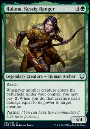 (231/361) Magic The Gathering Commander Legends Single: Halana, Kessig Ranger  Uncommon