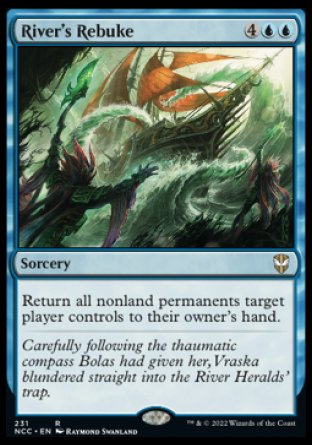 (231) Magic The Gathering Commander: Streets of New Capenna Single: River's Rebuke  Rare