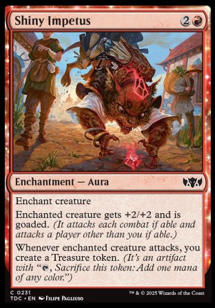 (231) Magic The Gathering Commander: Tarkir: Dragonstorm Single: Shiny Impetus  Common