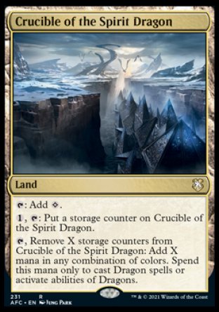 (231) Magic The Gathering Commander: Adventures in the Forgotten Realms Single: Crucible of the Spirit Dragon  Rare
