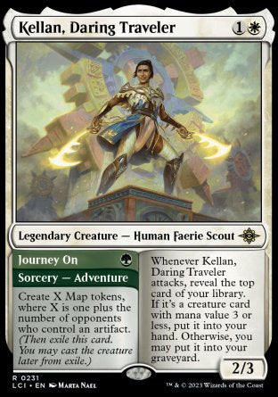 (231) Magic The Gathering The Lost Caverns of Ixalan Single: Kellan, Daring Traveler // Journey On Holo Rare