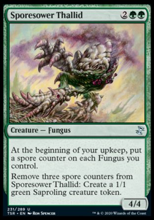 (231/289) Magic The Gathering Time Spiral Remastered Single: Sporesower Thallid Holo Uncommon