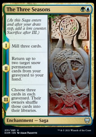 (231/285) Magic The Gathering Kaldheim Single: The Three Seasons  Uncommon