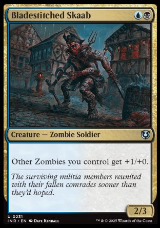 (231) Magic The Gathering Innistrad Remastered Single: Bladestitched Skaab Holo Uncommon