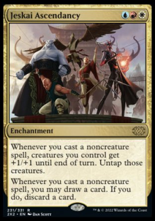 (231) Magic The Gathering Double Masters 2022 Single: Jeskai Ascendancy Holo Rare