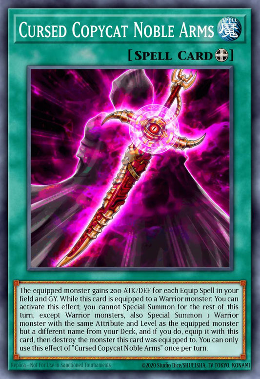 (082) YuGiOh TCG DOOD: Doom of Dimensions Single: Cursed Copycat Noble Arms  Common