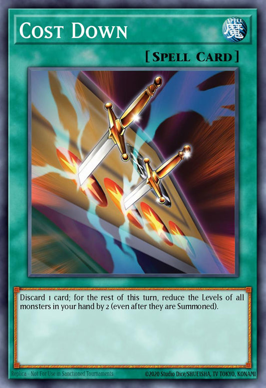(EN053) YuGiOh TCG DCR: Dark Crisis Single: Cost Down (V.2 - Ultra Rare)  Ultra Rare