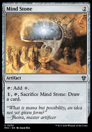 (232) Magic The Gathering Commander: Murders at Karlov Manor Single: Mind Stone  Uncommon