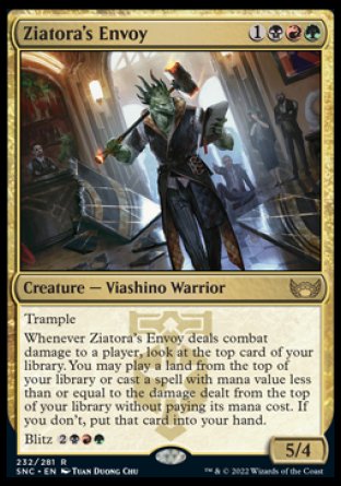 (232) Magic The Gathering Streets of New Capenna Single: Ziatora's Envoy  Rare