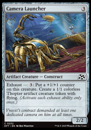 (232) Magic The Gathering Aetherdrift Single: Camera Launcher Holo Common