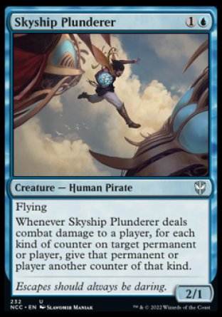 (232) Magic The Gathering Commander: Streets of New Capenna Single: Skyship Plunderer  Uncommon