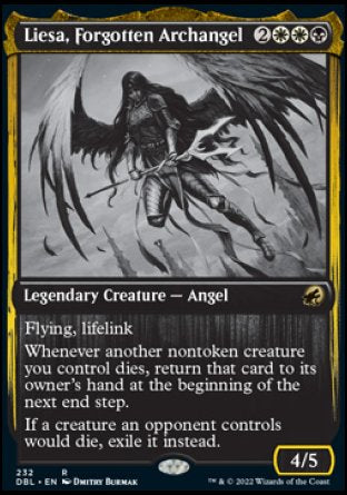 (232) Magic The Gathering Innistrad: Double Feature Single: Liesa, Forgotten Archangel Holo Rare
