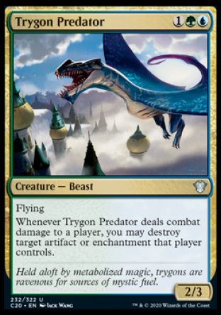 (232/322) Magic The Gathering Commander: Ikoria Single: Trygon Predator  Uncommon
