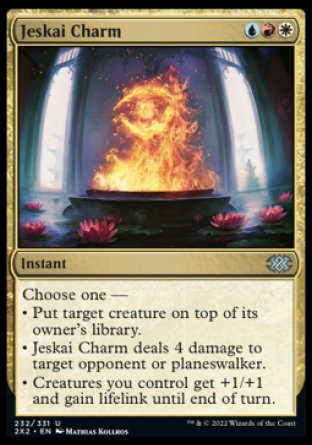 (232) Magic The Gathering Double Masters 2022 Single: Jeskai Charm Holo Uncommon