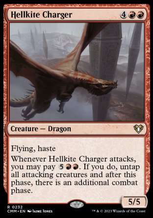 (232) Magic The Gathering Commander Masters Single: Hellkite Charger  Rare