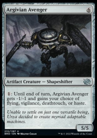 (232) Magic The Gathering The Brothers' War Single: Argivian Avenger Holo Uncommon