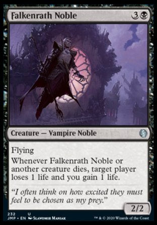 (232) Magic The Gathering Jumpstart Single: Falkenrath Noble  Uncommon