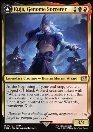 (232) Magic The Gathering Magic: The Gathering - FINAL FANTASY Single: Kuja, Genome Sorcerer // Trance Kuja, Fate Defied Holo Rare