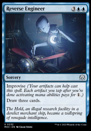 (232) Magic The Gathering Commander: March of the Machine Single: Reverse Engineer  Uncommon