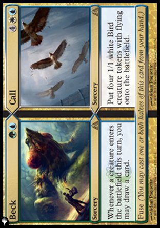 (123) Magic The Gathering The List Single: Beck // Call  Rare
