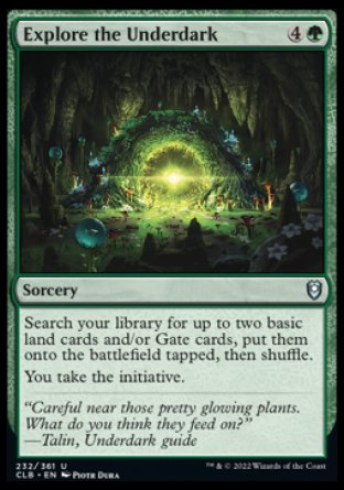 (232) Magic The Gathering Commander Legends: Battle for Baldur's Gate Single: Explore the Underdark  Uncommon