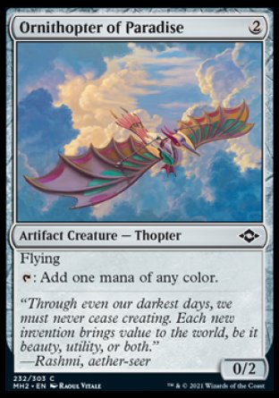(232) Magic The Gathering Modern Horizons 2 Single: Ornithopter of Paradise  Common