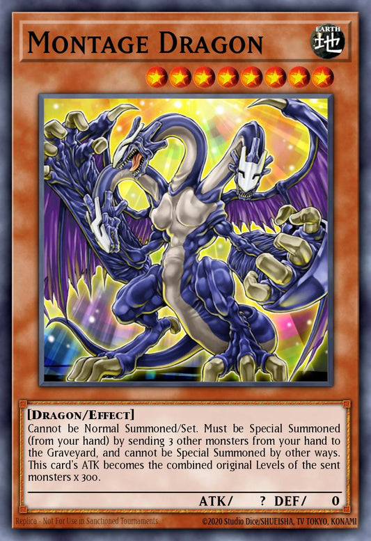 (023) YuGiOh TCG BPW2: Battle Pack 2: War of the Giants - Round 2 Single: Montage Dragon  Common