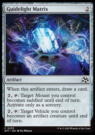 (233) Magic The Gathering Aetherdrift Single: Guidelight Matrix Holo Common