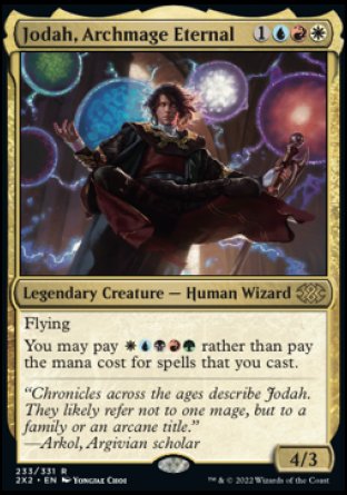 (233) Magic The Gathering Double Masters 2022 Single: Jodah, Archmage Eternal  Rare