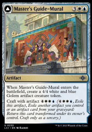 (233) Magic The Gathering The Lost Caverns of Ixalan Single: Master's Guide-Mural // Master's Manufactory Holo Uncommon