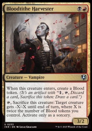 (233) Magic The Gathering Innistrad Remastered Single: Bloodtithe Harvester  Uncommon