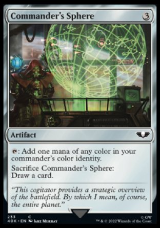 (233) Magic The Gathering Universes Beyond: Warhammer 40000 Single: Commander's Sphere (V.1)  Common