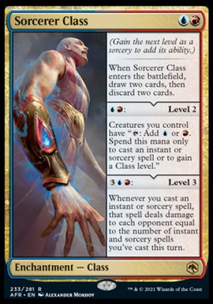 (233) Magic The Gathering Adventures in the Forgotten Realms Single: Sorcerer Class  Rare