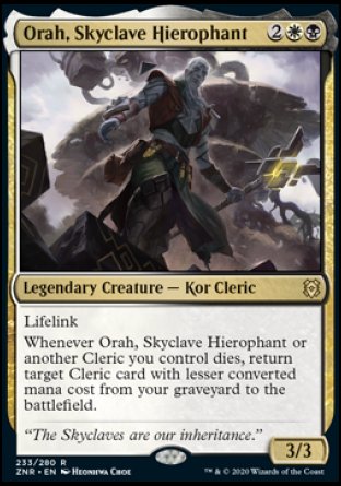 (233) Magic The Gathering Zendikar Rising: Promos Single: Orah, Skyclave Hierophant (V.2)  Rare