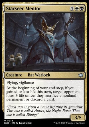 (233) Magic The Gathering Bloomburrow Single: Starseer Mentor  Uncommon