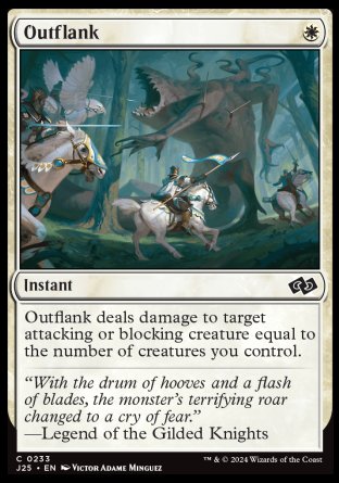 (233) Magic The Gathering Foundations Jumpstart Single: Outflank  Common