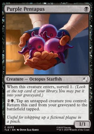 (233) Magic The Gathering Magic: The Gathering | Avatar: The Last Airbender: Eternal Single: Purple Pentapus Holo Common