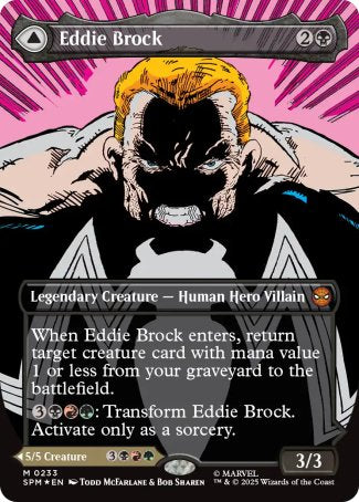 (233) Magic The Gathering Magic: The Gathering | Marvel's Spider-Man: Extras Single: Eddie Brock // Venom, Lethal Protector (V.2)  Mythic