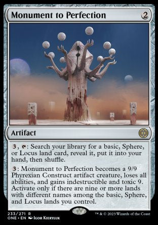 (233) Magic The Gathering Phyrexia: All Will Be One Single: Monument to Perfection Holo Rare