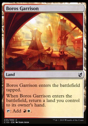 (233) Magic The Gathering Commander 2019 Single: Boros Garrison  Common