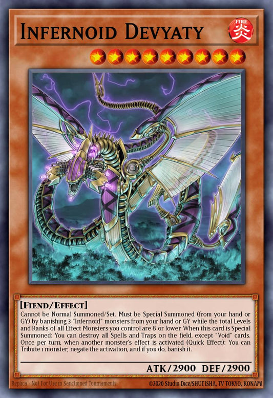 (248) YuGiOh TCG RA04: Quarter Century Stampede Single: Infernoid Devyaty (V.1 - Platinum Secret Rare)  Platinum Secret Rare