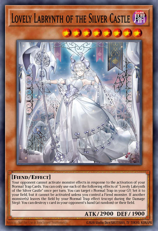 (295) YuGiOh TCG RA04: Quarter Century Stampede Single: Lovely Labrynth of the Silver Castle (V.2 - Quarter Century Secret Rare)  Quarter Century Secret Rare
