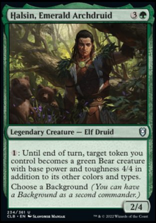 (234) Magic The Gathering Commander Legends: Battle for Baldur's Gate Single: Halsin, Emerald Archdruid  Uncommon